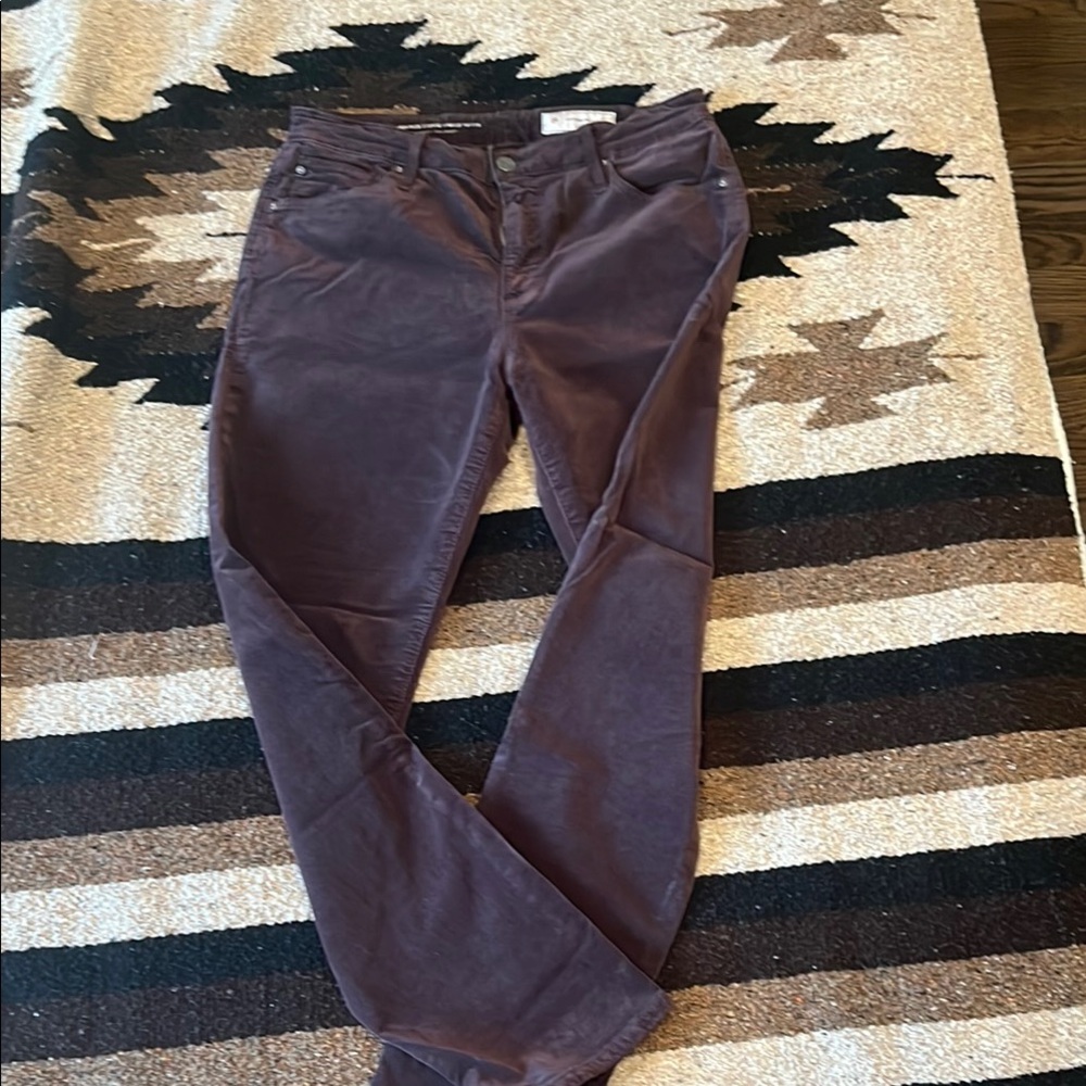 Anthropologie Deep Purple Trousers